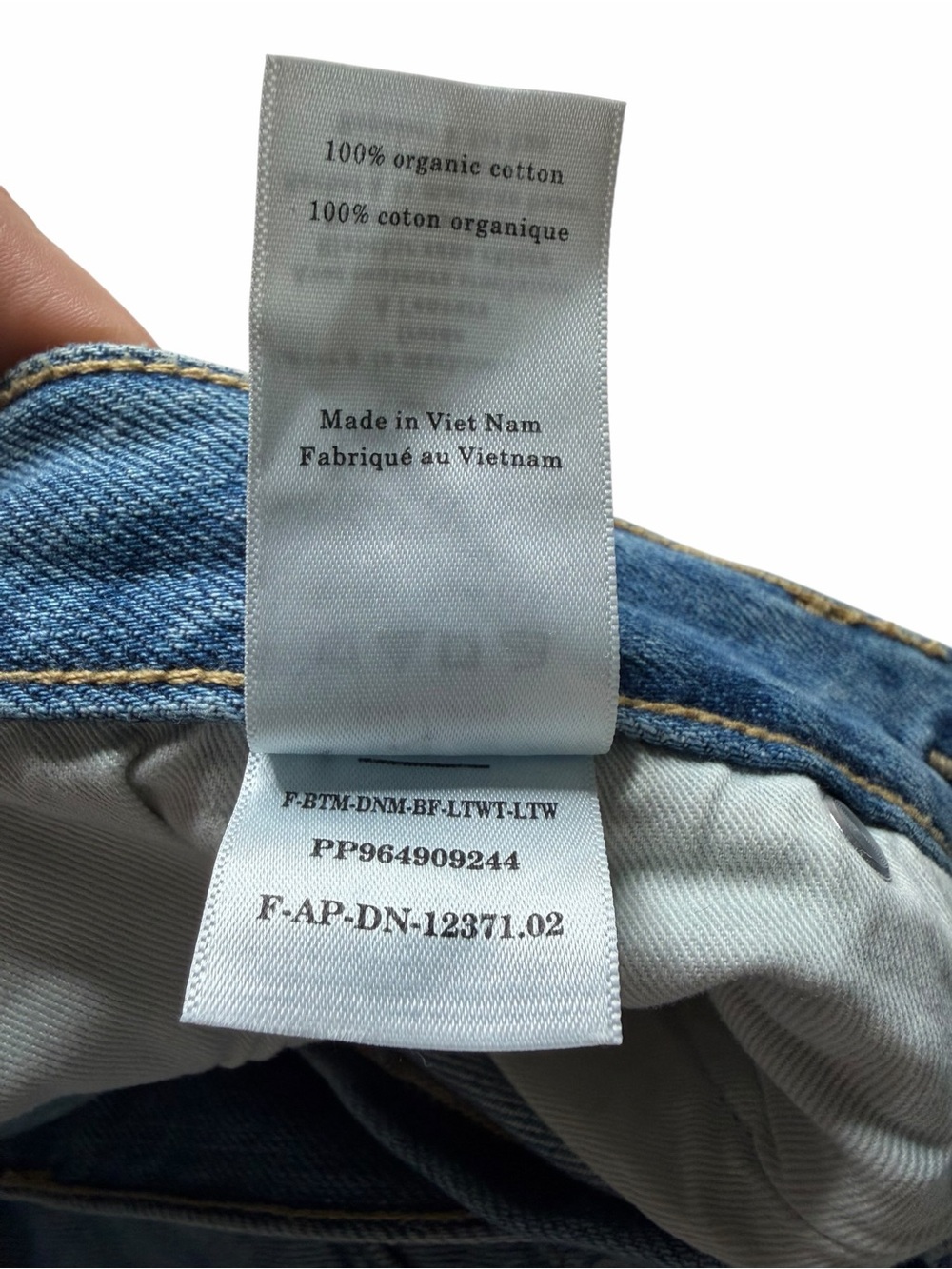EVERLANE Light Blue Straight Leg Jeans Women's Size 26 Regular Organic Cotton - Picture 7 of 8